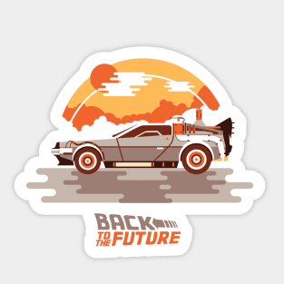 Back to the future car Sticker